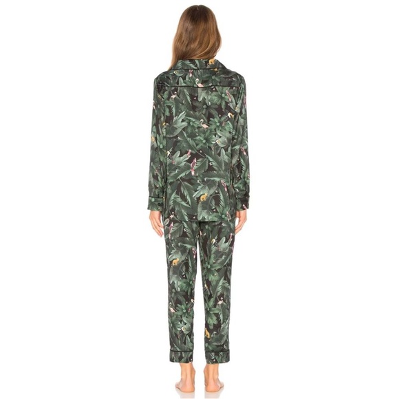Plush Apparel @ REVOLVE Tropical Green Pajama Set - Picture 4 of 7